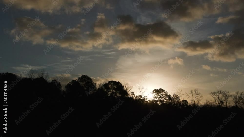 Winter sunrise in the Piedmont of North Carolina, time lapse Winter sunrise in the Piedmont of North Carolina, time lapse