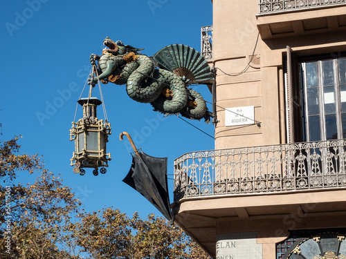 Casa Bruno Cuadros on La Rambla, Barcelona, Catalonia