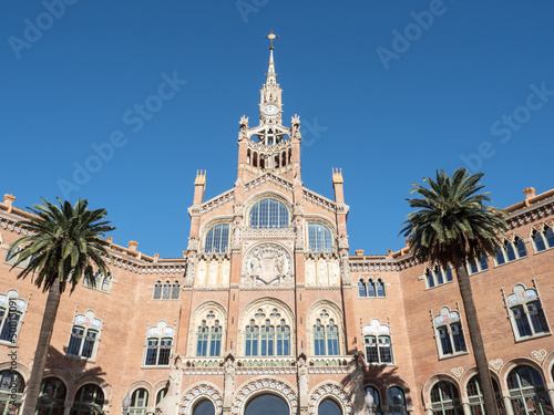 Hospital de la Santa Creu i de Sant Pau, the art nouveau former hospital of Barcelona, Barcelona, Catalonia