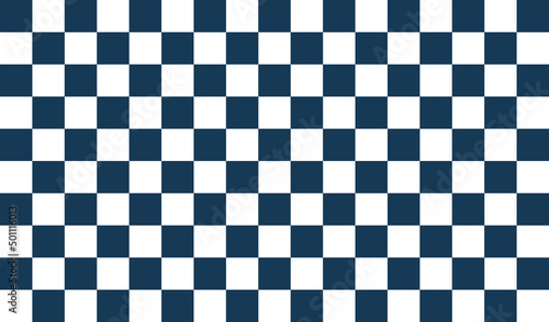 Fotografiet blue chessboard seamless pattern suitable for tablecloth printing
