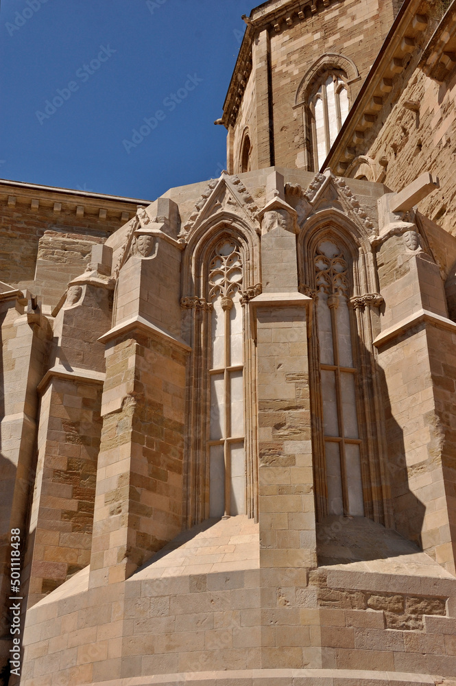 Seu Vella - historic church ruin in Lleida, Catalunya - Spain 