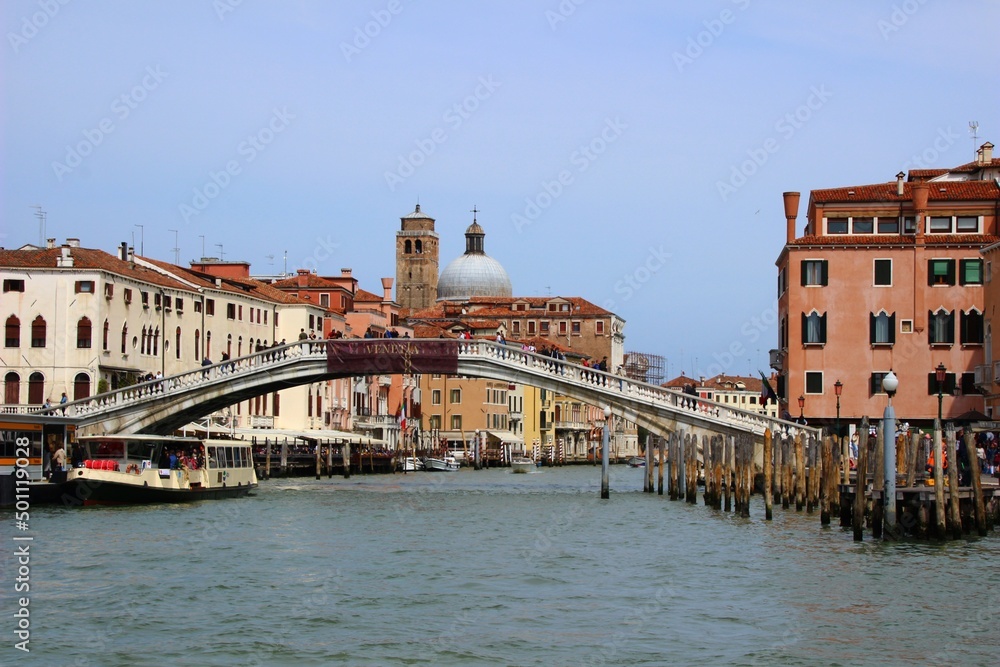 Italy, Veneto: Foreshortening of Venice.