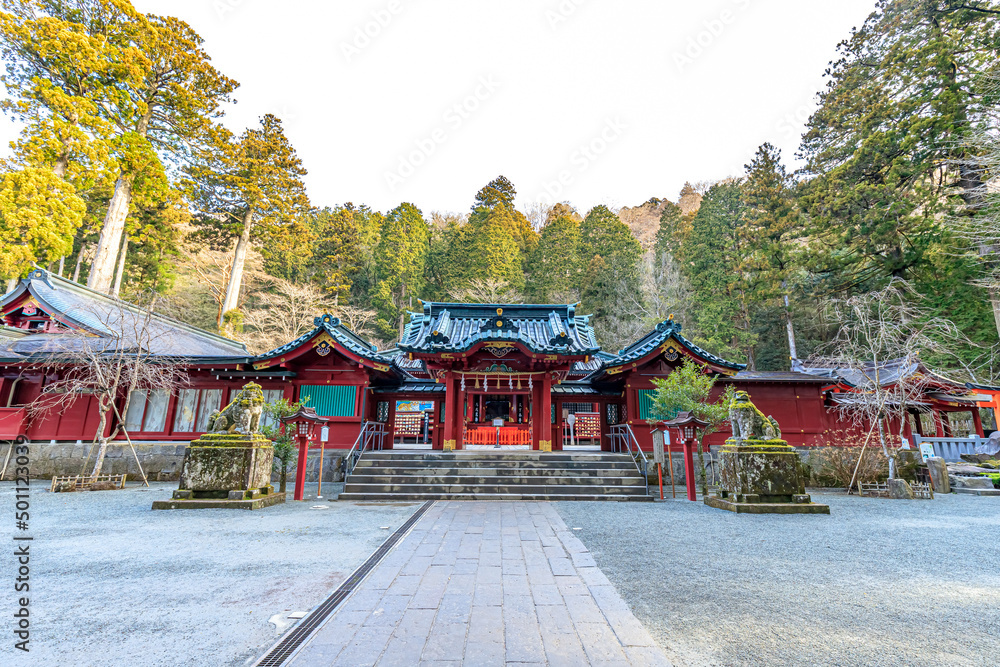 初春の箱根神社 神奈川県箱根町 Hakone Shrine in early spring. Kanagawa-ken Hakone town. 初春の箱根神社 神奈川県箱根町 Hakone Shrine in early spring. Kanagawa-ken Hakone town.