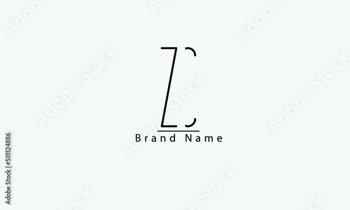 ZC CZ Z C abstract vector logo monogram template