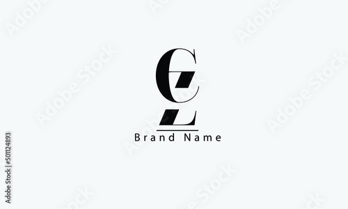 ZC CZ Z C abstract vector logo monogram template