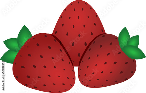 клубника 2, strawberry, berry, red, cute, vector