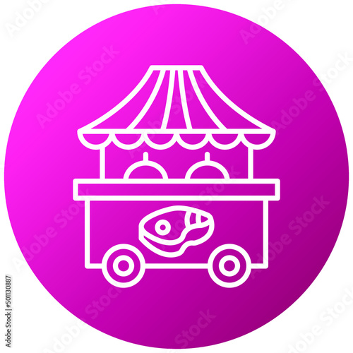 Vector Design Meat Stall Icon Style