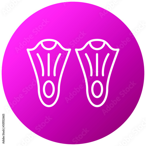 Vector Design Fins Icon Style