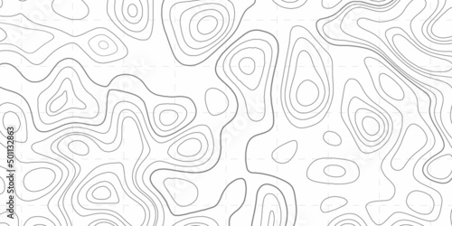 topographic map lines on white background imaginary landscape vector illustrator