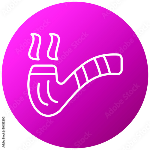 Vector Design Smoking Pipe Icon Style
