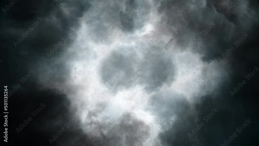 Thunderstorm clouds at night with lightning 4K Thunderstorm clouds at night with lightning 4K