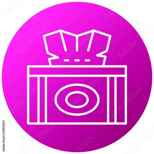 Vector Design Tissue Box Icon Style