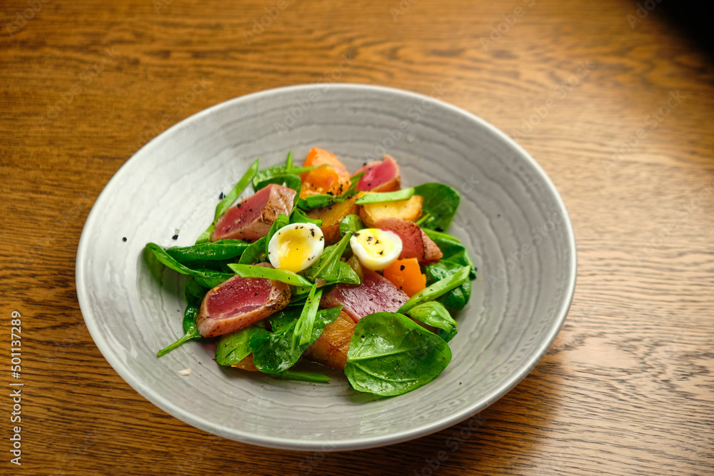 Carpaccio with eggs Carpaccio with eggs