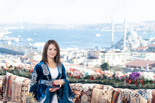 Canvas Print citysccape of Istanbul, Turkey