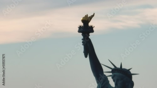 Aerial Statue of Liberty New York 