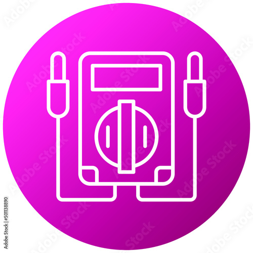 Vector Design Voltmeter Icon Style