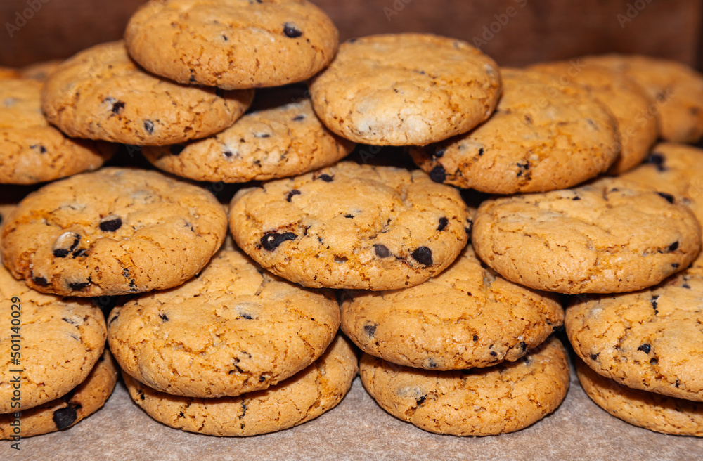 Homemade oatmeal cookies with fruit filling stacked on top of each other. Homemade oatmeal cookies with fruit filling stacked on top of each other.