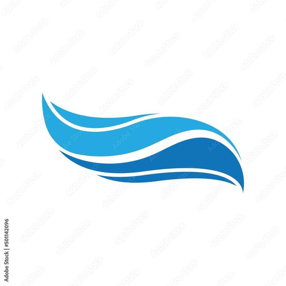 Obraz premium Wave beach vector illustration design