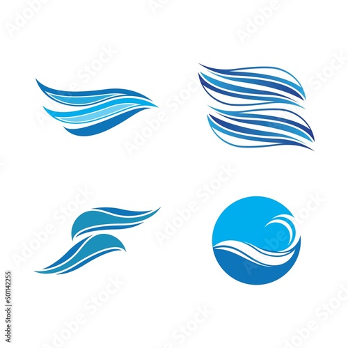 Wave beach vector illustration design