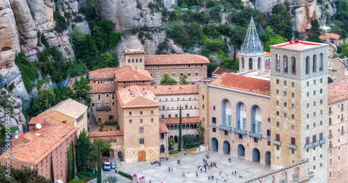 Photos Monserrat monastery in Catalonia, Spain.