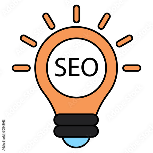 An icon design of seo idea