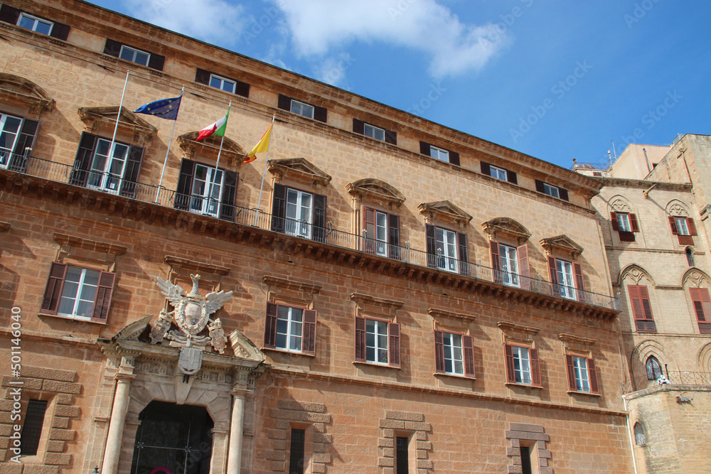 norman palace in palermo in sicily (italy)