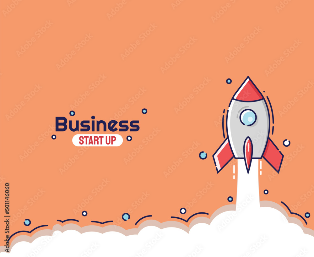 vector startup in the style of a rocket launch into space. vector illustration. flat design rocket. start-up concept. can be used for wallpapers, banners, and backgrounds. vector startup in the style of a rocket launch into space. vector illustration. flat design rocket. start-up concept. can be used for wallpapers, banners, and backgrounds.