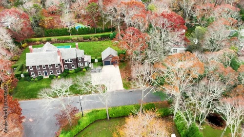 Aerial Hamptons mansions  photo