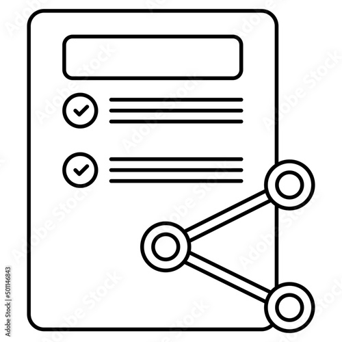 Modern design icon of share file