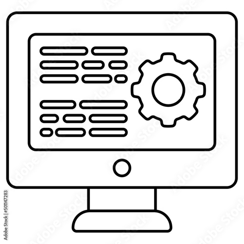 An icon design of system setting © Vectorslab
