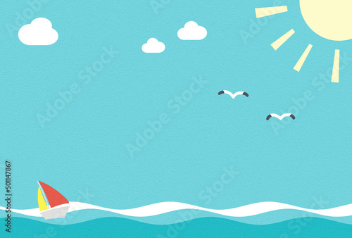 背景イラスト_海の風景