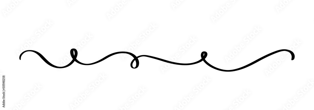Wavy line for design and decoration. Wavy line for design and decoration.
