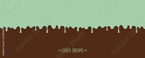sweet tasty melting chocolate icing background choco dreams