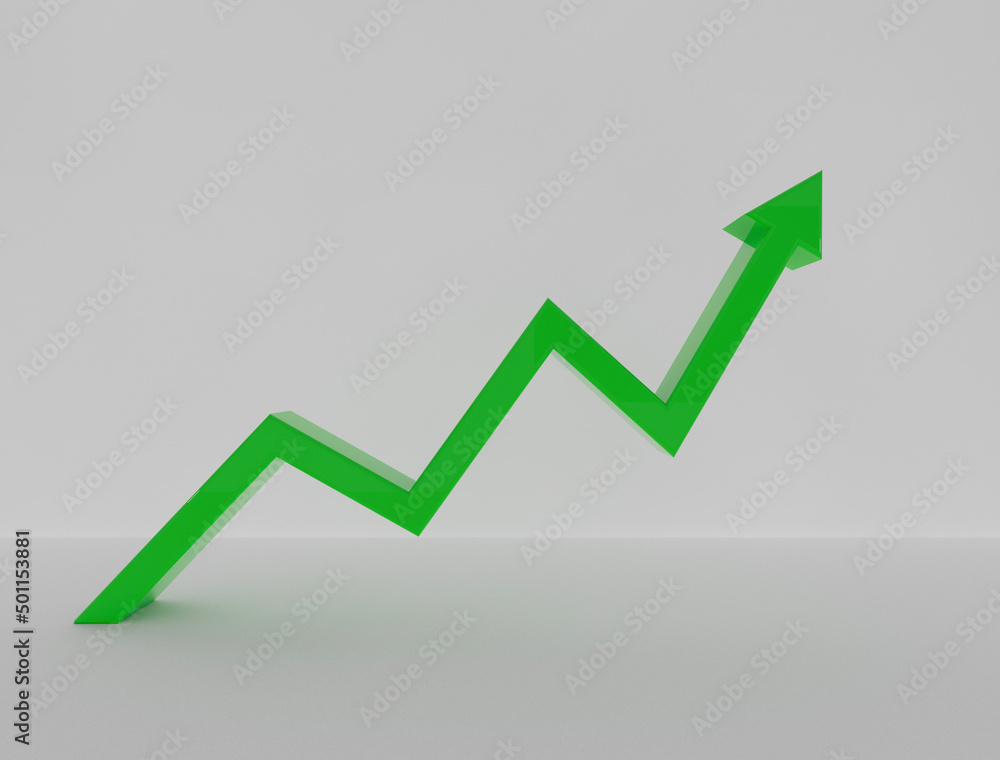 business graph showing growth business graph showing growth