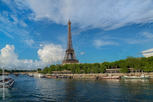 The Eiffel Tower seen from pont de Bir-Hakeim