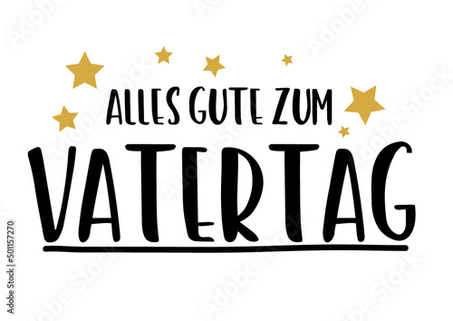 Vatertag - Vektor Banner mit deutschem Text