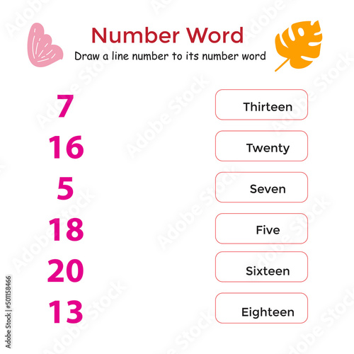 educational book for children to practice writing numbers with unique pictures. mathematic kids book or childrenbook