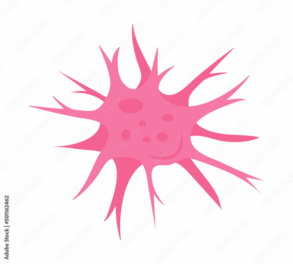 Neuron concept vector. Human nerve cell specialized connections called Neuron concept vector. Human nerve cell specialized connections called