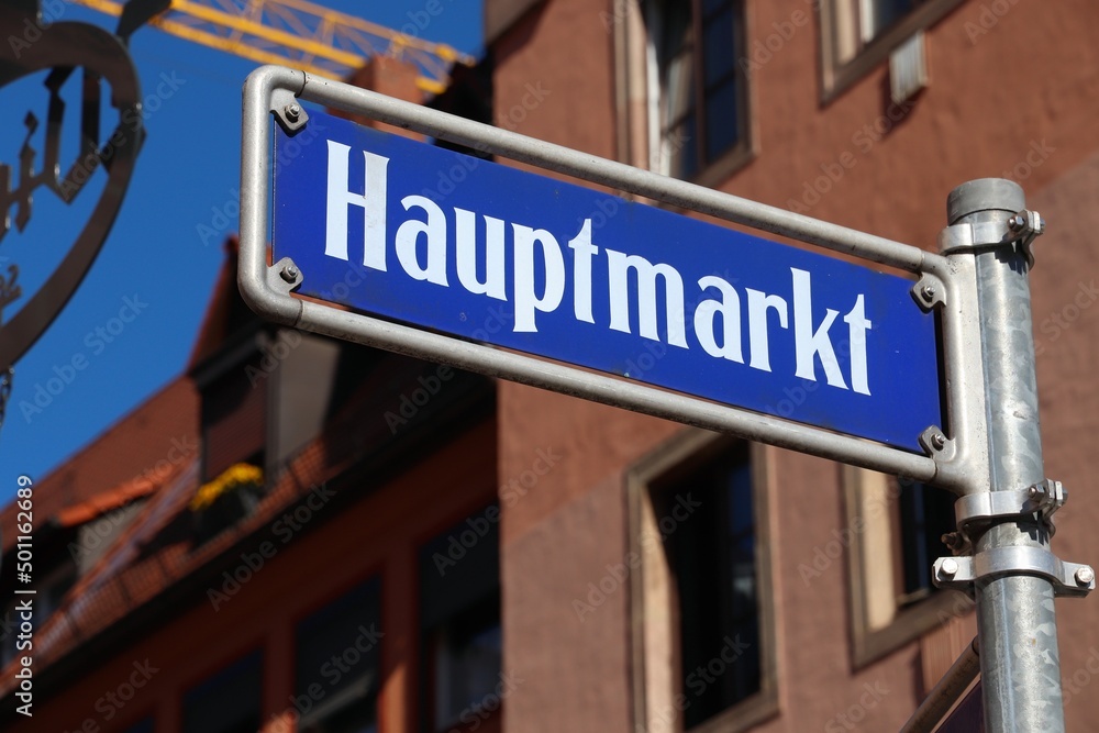 Hauptmarkt in Nurnberg, Germany