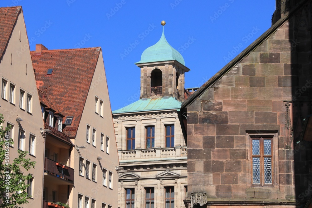 Fototapeta premium Altes Rathaus in Nuremberg, Germany