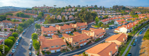 Single family and multi-family homes at Double Peak Park in San Marcos, California