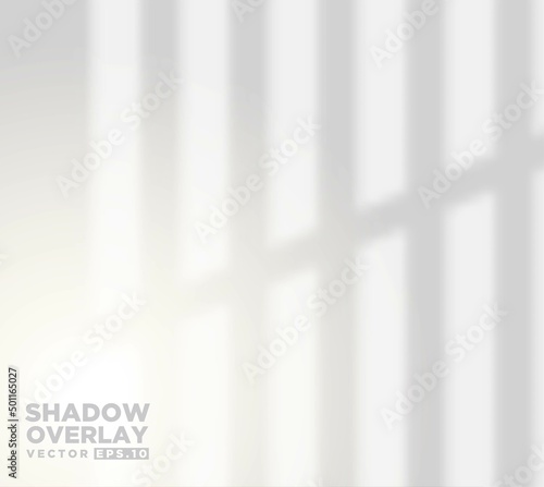 Realistic shadow overlay effect of room window pane