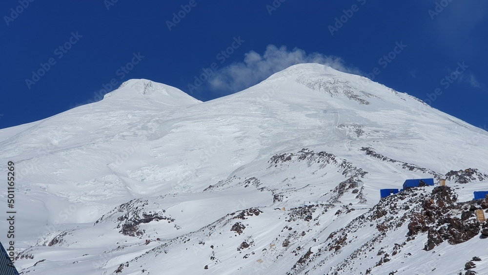 Elbrus in the snow