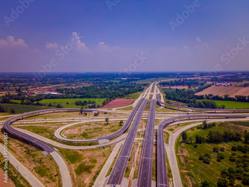 high angle view of expressway