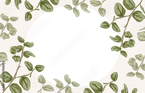 green pastel foliage background