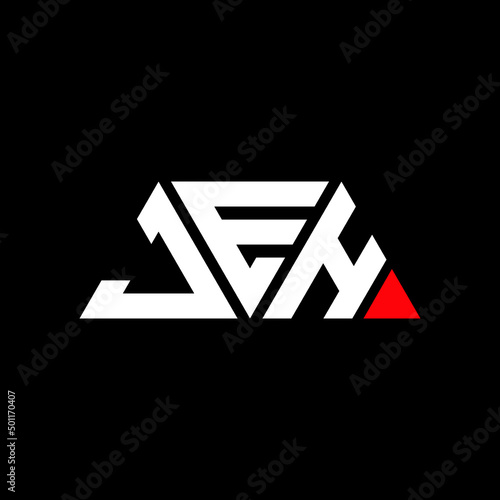 JEH triangle letter logo design with triangle shape. JEH triangle logo design monogram. JEH triangle vector logo template with JEd color. JEH triangular logo Simple, Elegant, and Luxurious Logo...