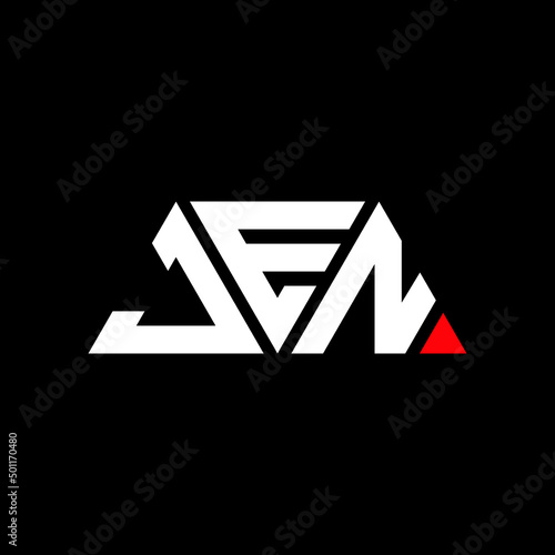 JEN triangle letter logo design with triangle shape. JEN triangle logo design monogram. JEN triangle vector logo template with JEd color. JEN triangular logo Simple, Elegant, and Luxurious Logo...