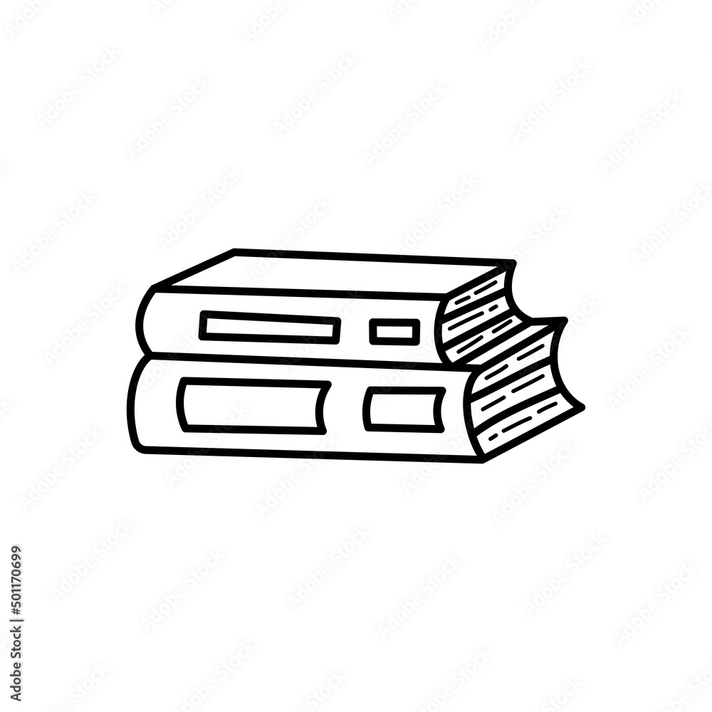 Sketch books. Hand drawn doodle icon. Sign symbol. Vector. Sketch books. Hand drawn doodle icon. Sign symbol. Vector.