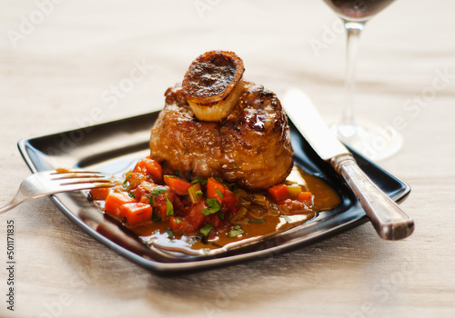 Veal Shank with vegetables 