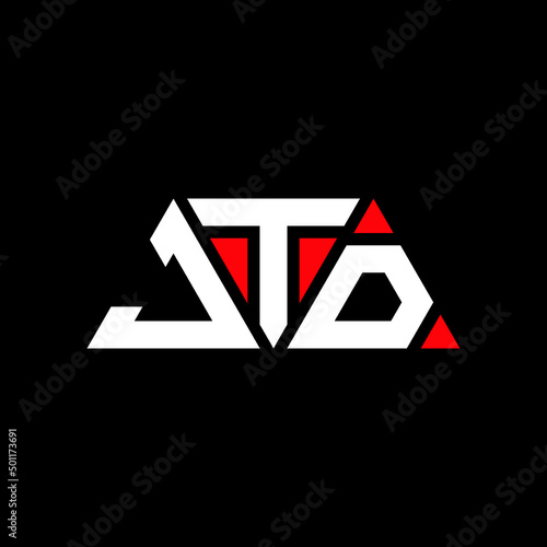 JTD triangle letter logo design with triangle shape. JTD triangle logo design monogram. JTD triangle vector logo template with red color. JTD triangular logo Simple, Elegant, and Luxurious Logo... photo